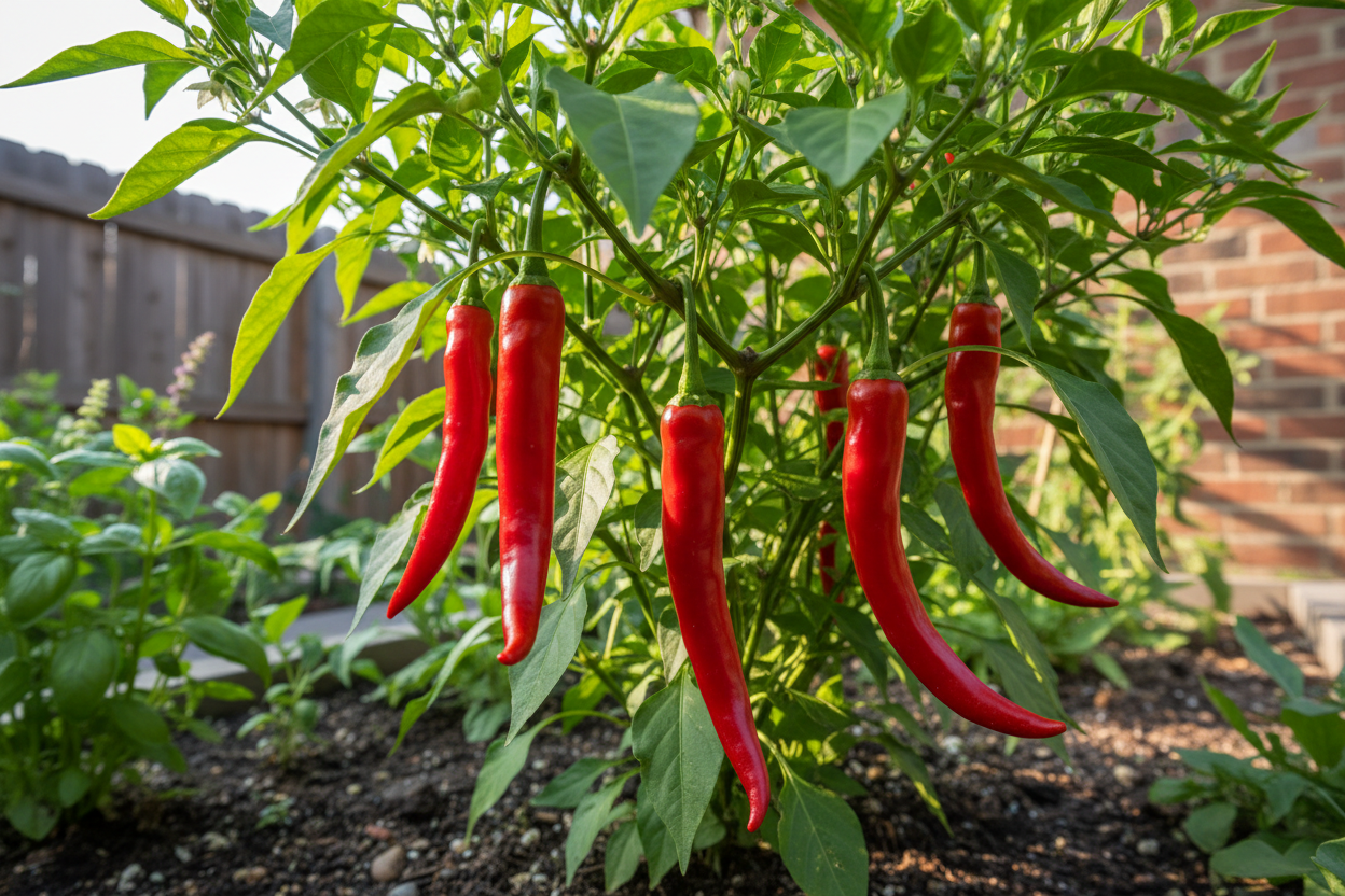 Hot Pepper, Long Red Cayenne